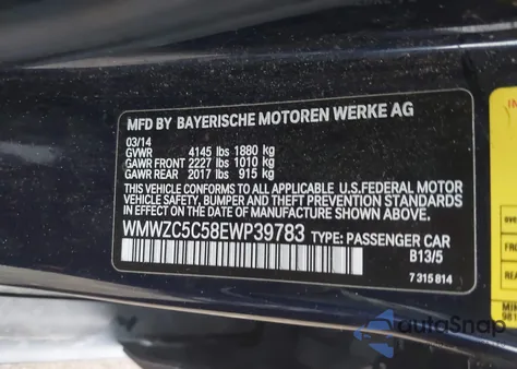 2014 Mini Countryman Cooper S from USA, damaged, VIN WMWZC5C58EWP39783